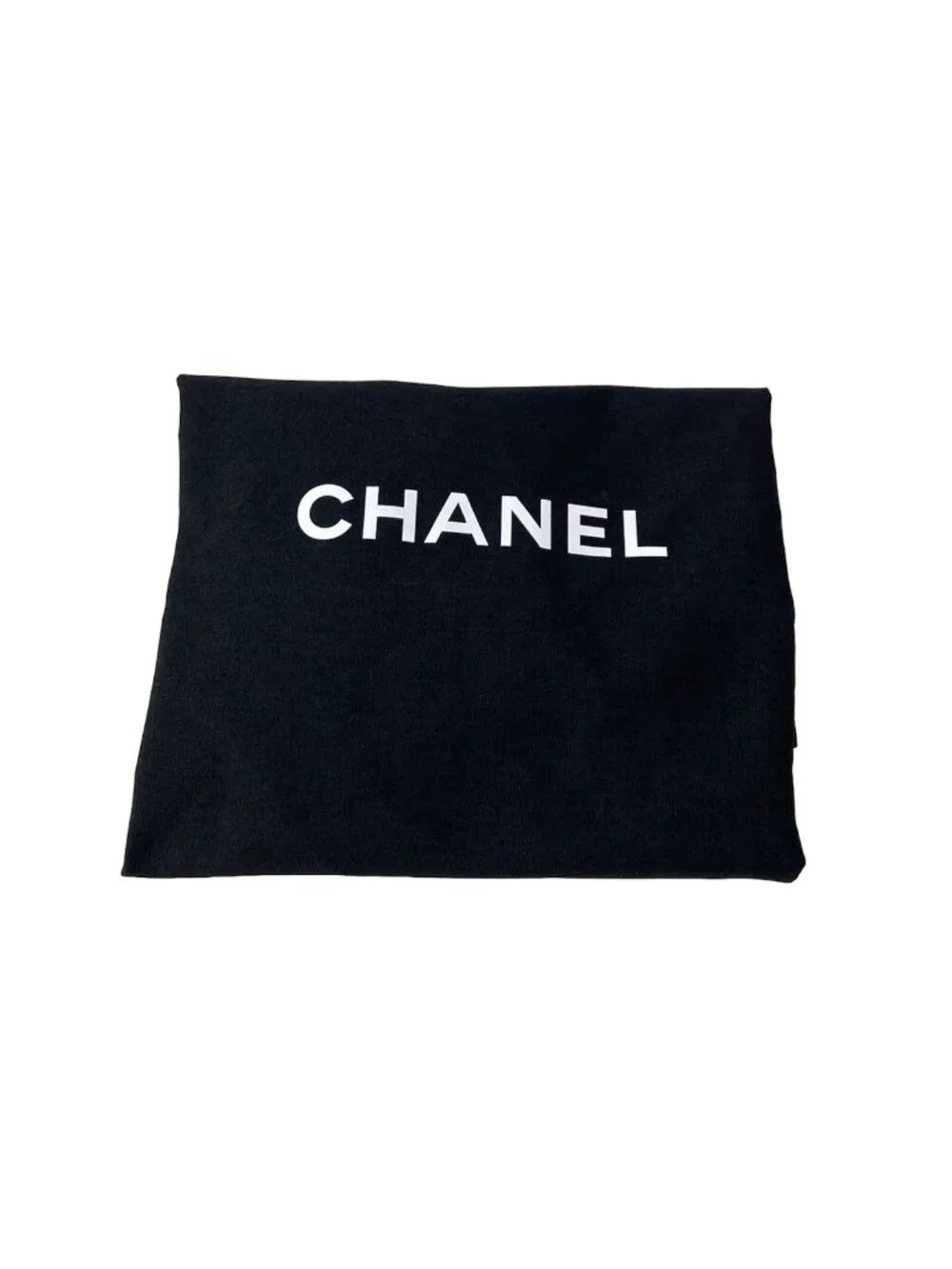 Chanel Shoulder Bag Quilted Black Metal Chain Double Pocket Matte Togo